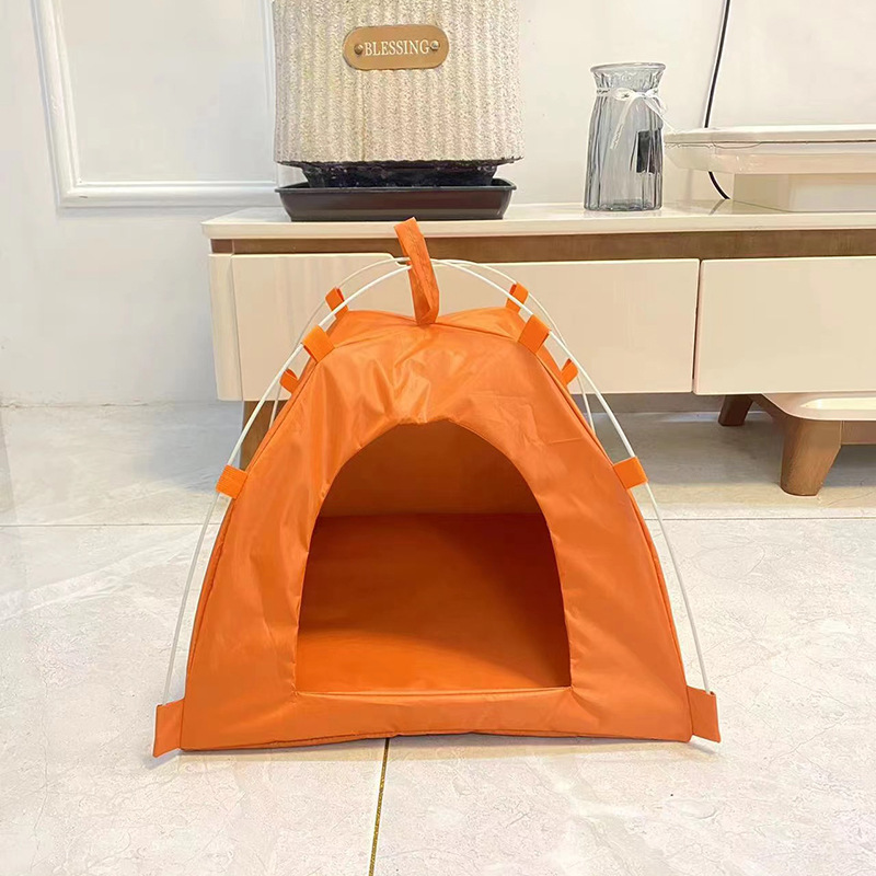 Four-Corner Foldable Cat Outdoor Pet Tent Four Seasons Universal Removable and Washable Dogs and Cats Tent Pet Bed Wholesale