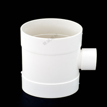 批发pvc110扁变50扁正三通 110扁管变50*30扁口三通110扁变75扁三