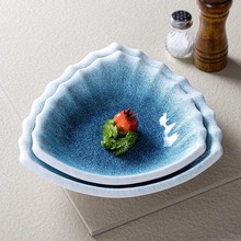 密胺餐具盘子商用餐厅饭店酒店三角形菜盘汤盘创意仿瓷餐盘盘