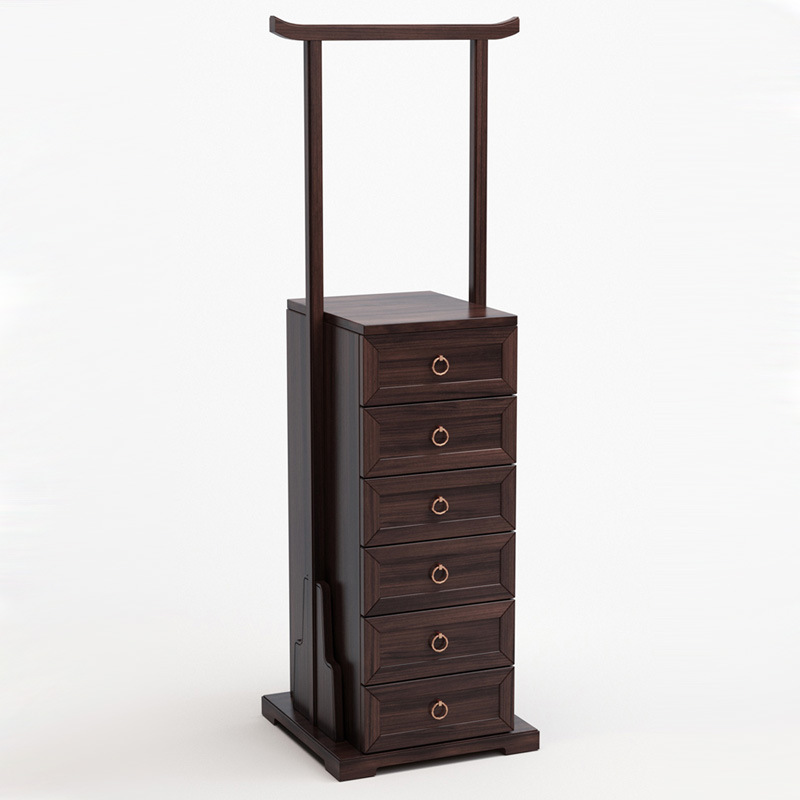 新中式实木六斗柜现代简约手提柜简约禅意茶室酒店样板房家具