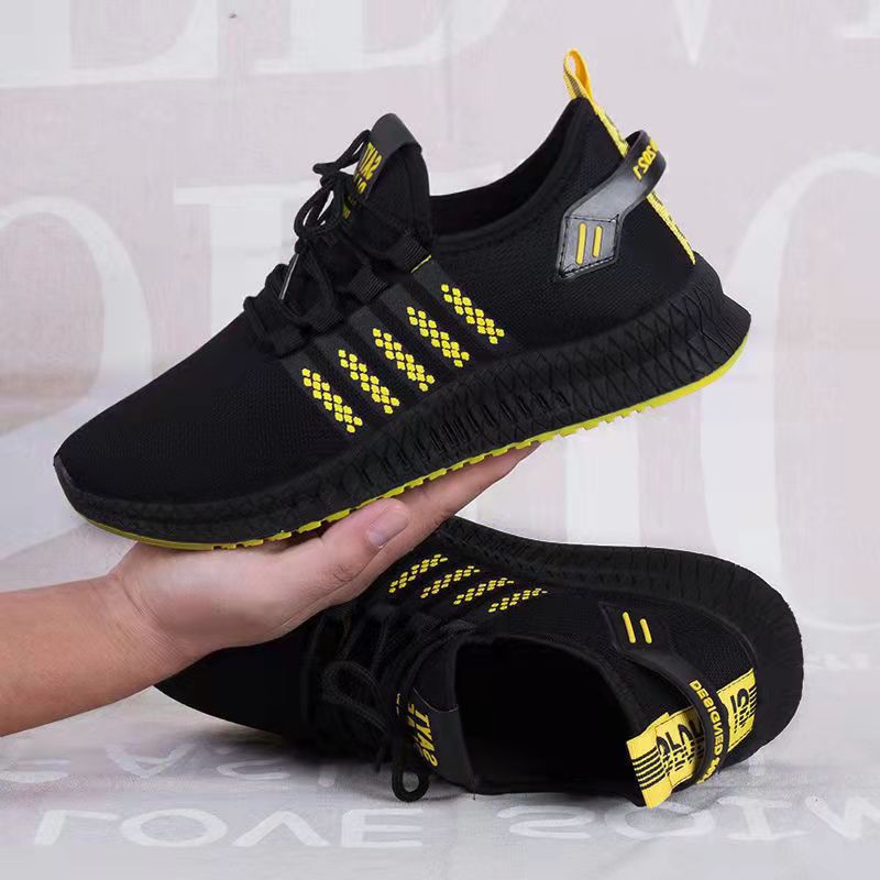 One Piece Dropshipping Men's Sneakers Lace-up Comfortable Light Running Shoes Soft Bottom Korean Fashion Wholesale Pumps