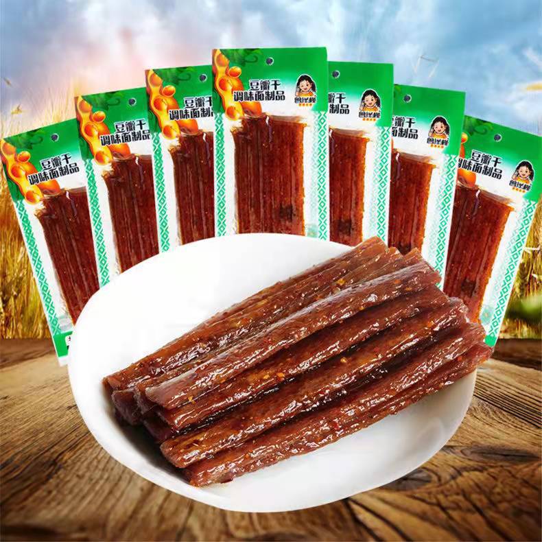 豆瓣干豆角干麻辣条面筋豆干8090怀旧小时候零食小吃辣条60包一袋
