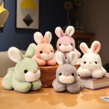 仿真小兔子毛绒玩具公仔可爱趴趴兔娃娃儿童陪伴安抚抱枕爪机玩偶