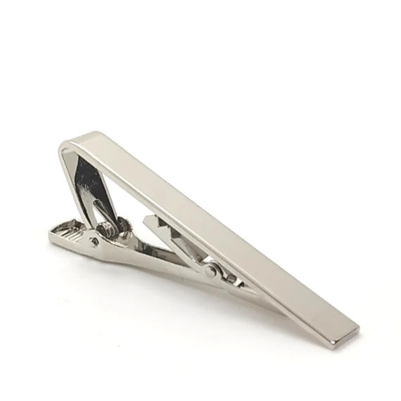 领带夹刻字男商务简约logo职业领带现货铜制领口夹姓名夹礼物刻字