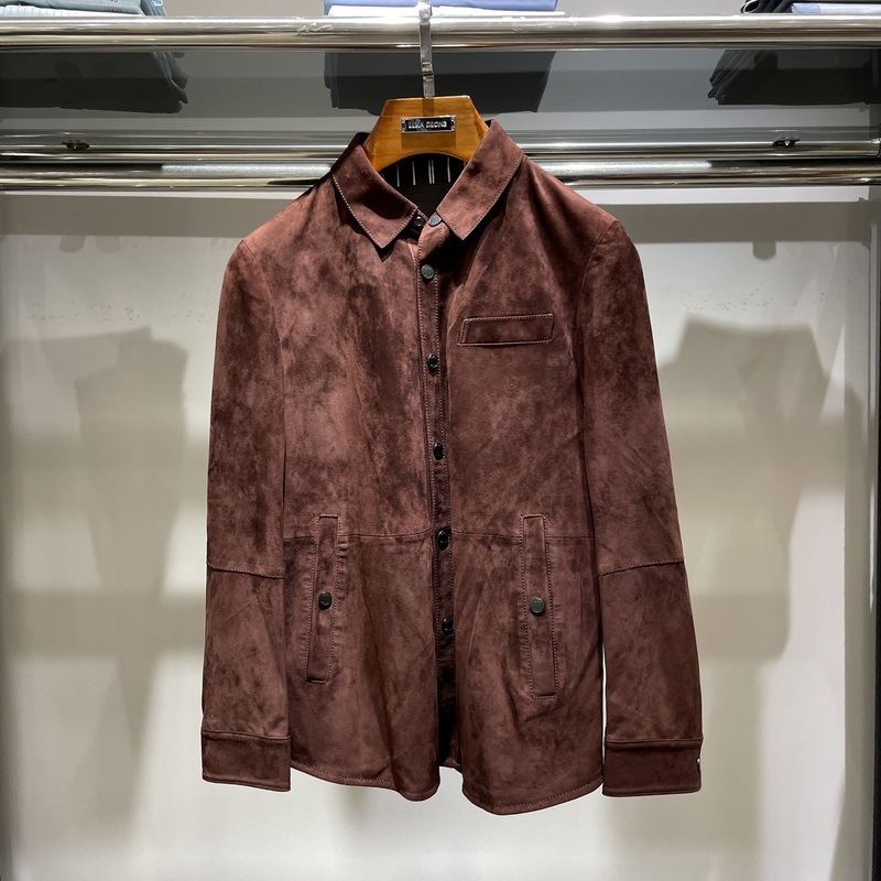 路卡迪龙男装专柜正品春夏款 磨砂皮皮衣 160215402 ￥7980-阿里巴巴
