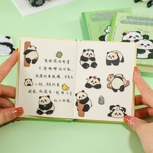 熊猫创意迷你口袋本笔记本子空白内页7手帐本高颜值文创文具手账