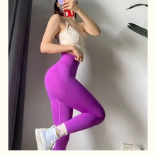 2023新款高腰提臀健身裤女弹力透气紧身运动网红蜜桃瑜伽裤