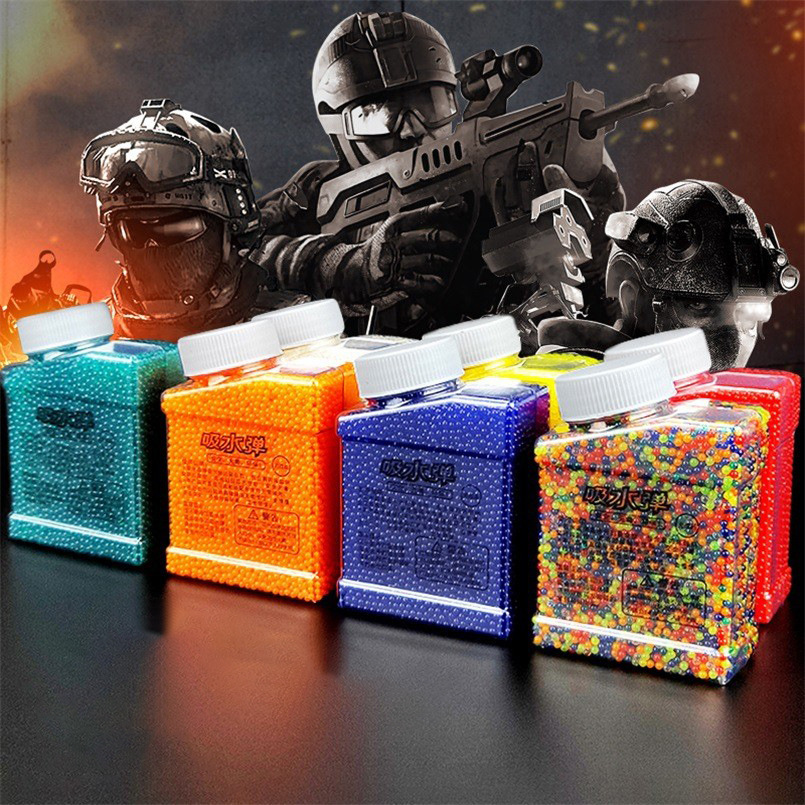 吸水弹珠7一8mm水弹水晶弹11-13儿童玩具软子弹9水蛋水珠弹泡水珠