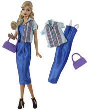 6分30cm换装娃娃超模心怡衣服小外套连衣裙+包洋娃娃玩具服装配件