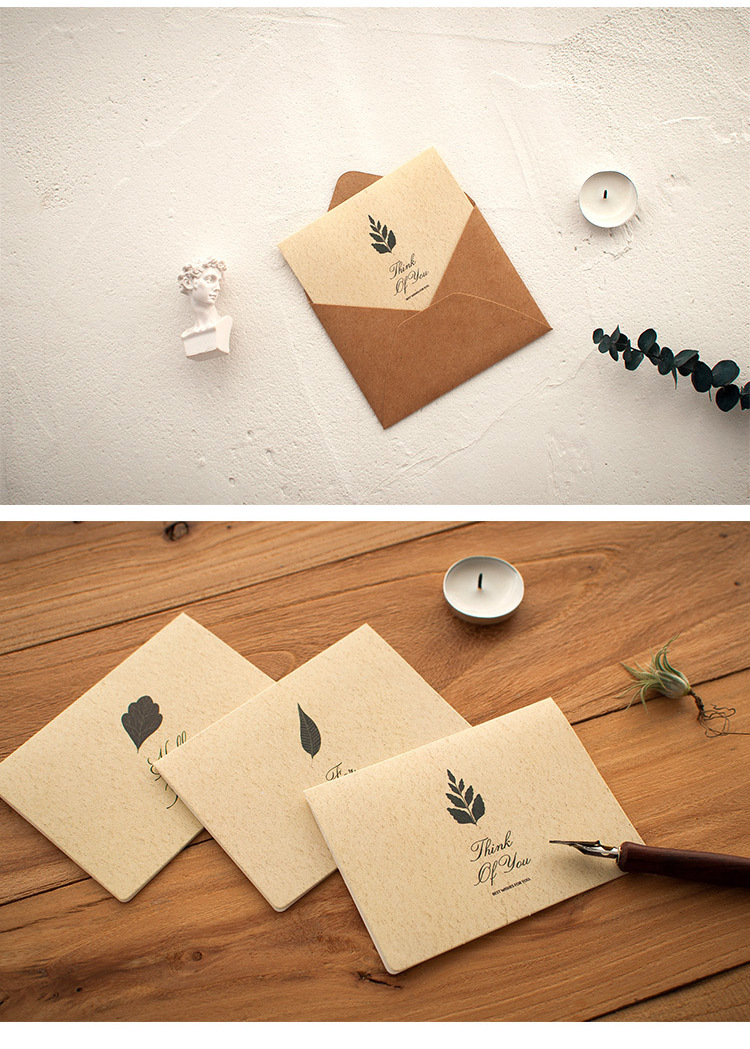 贺卡信封套装定制生日圣诞节小卡片感谢售后礼品卡明信片封套定做