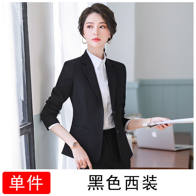 商务修身西服套装职场精英职业装套装女宴会出席晚礼服大码西装