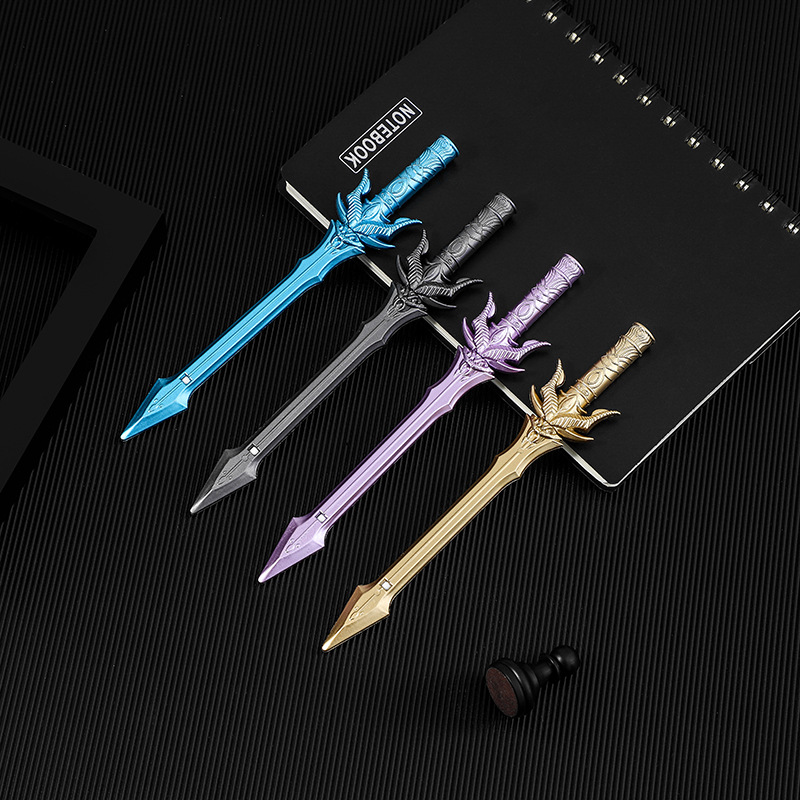 创意文具刺客造型兵器笔可换替芯全针管中性笔中小学生书写用品