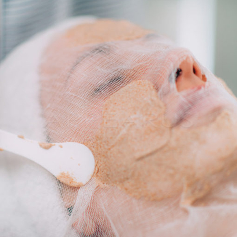 一次性纯棉纱布软膜皮肤管理美容院专用湿敷鬼脸贴敷海藻粉面膜片