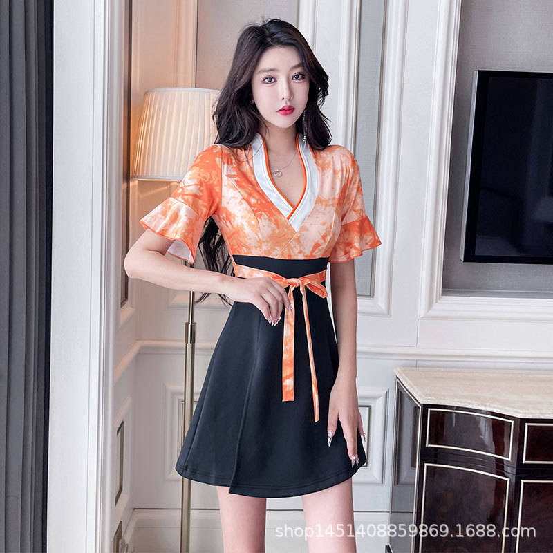 夜总会性感夜店女装气质收腰短裙夜店风显瘦连衣裙2024新款工作服