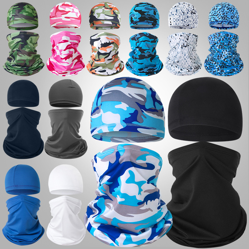 Outdoor Milk Silk Headscarf Head Cover Multi-Functional Scarf Breathable Cycling Scarf Mask Sun Protection Bandana Cycling Headscarf