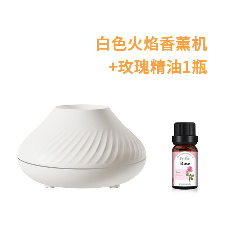 2022 New Simulation 3d Flame Aromatherapy Machine Usb Home Air Colorful Flame Aromatherapy Humidifier Cross-Border