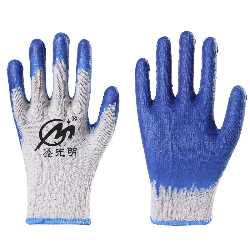 Construction Site Gardening Labor Protection Half Rubber Gloves Factory Customized Latex Wrinkle Gloves Dipped Wrinkle Gloves