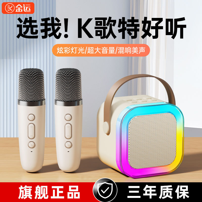 Jinyun K12 Microphone Audio Integrated Microphone Home Wireless Bluetooth Universal Karaoke Children's Small Family KTV