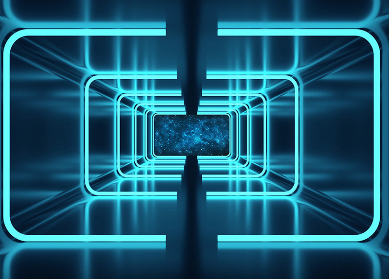 科技感3d立体背景墙纸网咖网吧电竞壁纸太空科幻主题ktv工装壁画