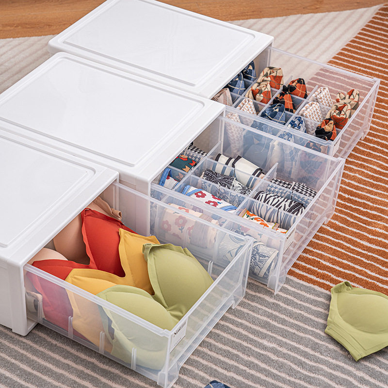 Underwear Storage Box Classification Drawer Storage Box Sorting Box for Collection Panty Socks Compartment Storage Box