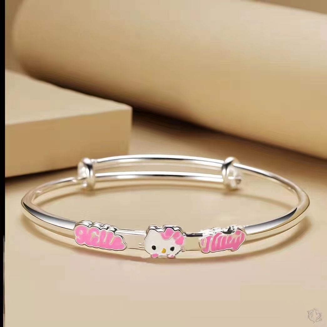 Cute Sweet Sanrio Cinnamoroll Babycinnamoroll Bracelet Girl Simple Special-Interest Design Ins Melody Clow M Bracelet