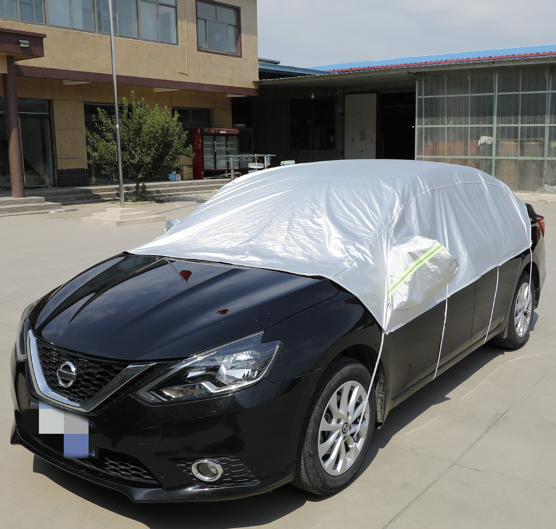 汽车防雪轿车半罩车衣防晒防雨罩子罩衣遮阳防尘冻小车盖车布