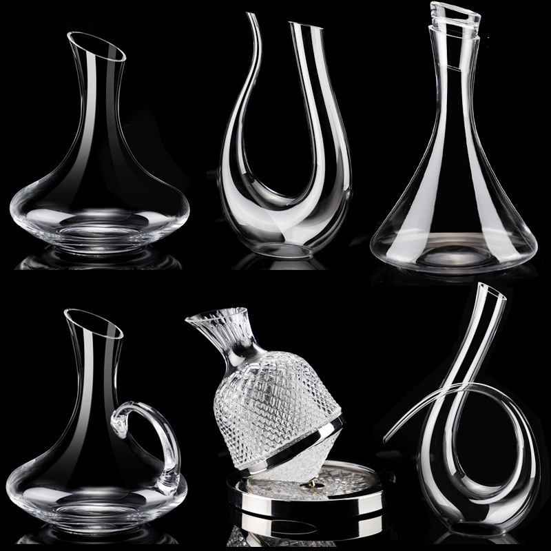 High-Grade Crystal Glass Red Wine Wine Decanter Household Wine Decanter European Wine Jug Wine Personality Wine Pot Set