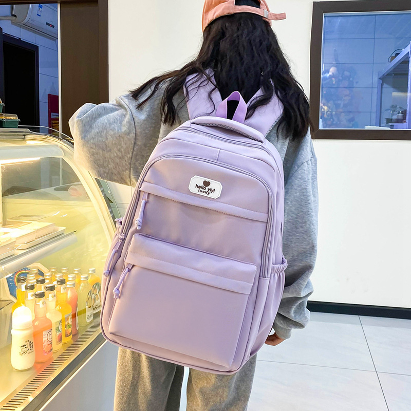 Backpack Men's One Piece Dropshipping Large Capacity Casual Backpack Early High School Student Schoolbag Women's Fashion Computer Bag Wholesale