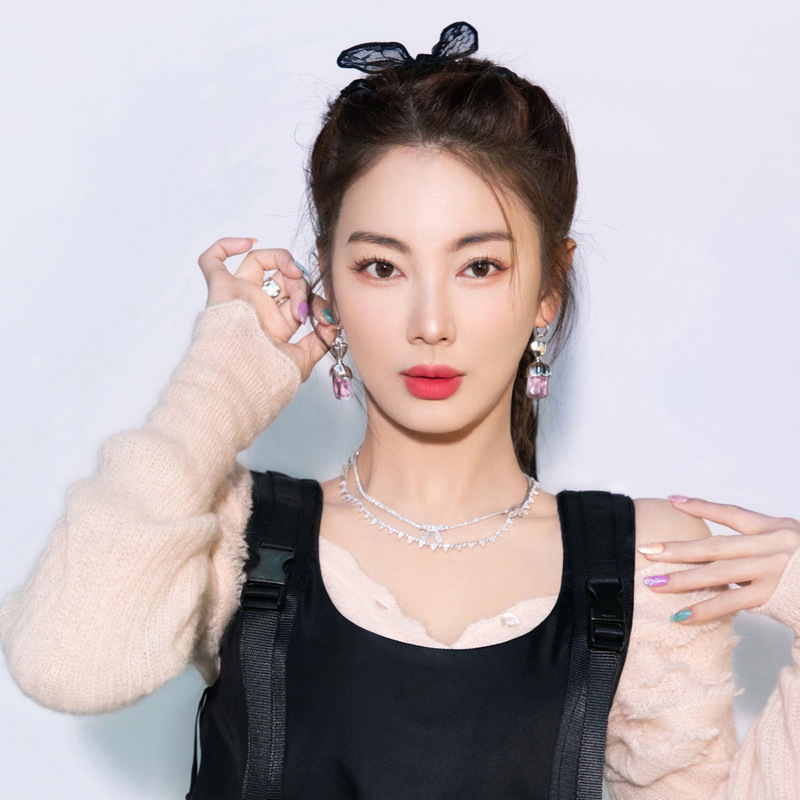 张雨绮同款韩国头饰结蕾丝兔耳朵水钻 蝴蝶结发夹刘海边夹子发卡