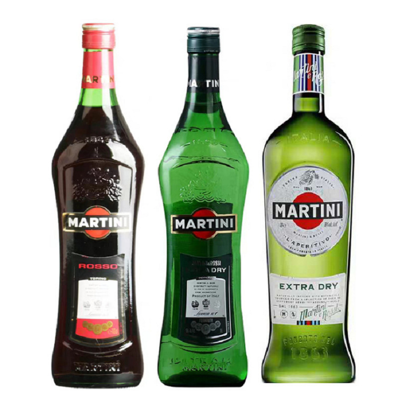 意大利洋酒马天尼干威末酒 配制酒 干味美思1000ml夜场酒吧基酒