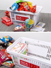 超市购物篮购物筐手提篮塑料菜篮子家用加厚零食购物框迷你便利店
