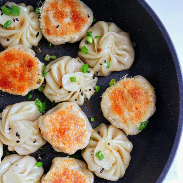 闽味邱网红拇指生煎手工福鼎珍珠小笼包半成品一口迷你小包子商用