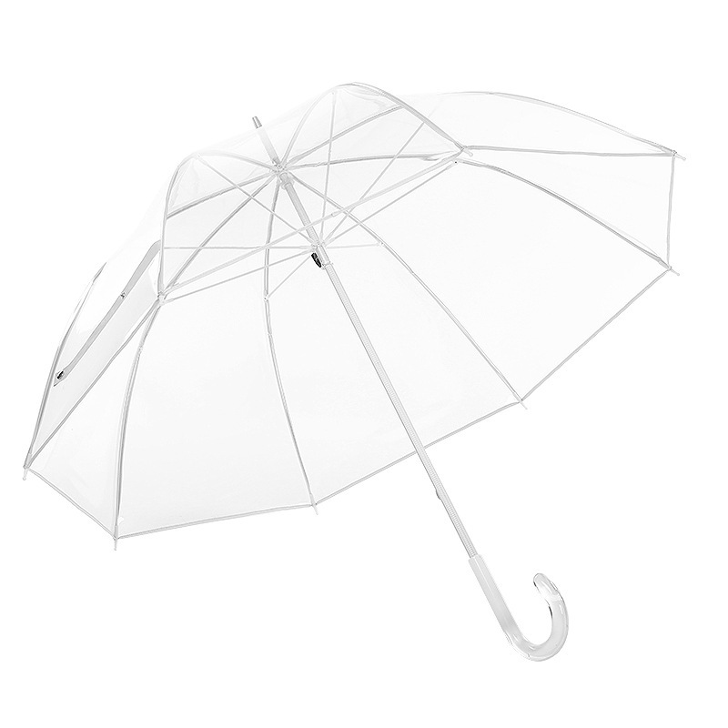 云公子长柄透明雨伞小清新雨伞网红8骨雨伞72*90cm透明单把-阿里巴巴
