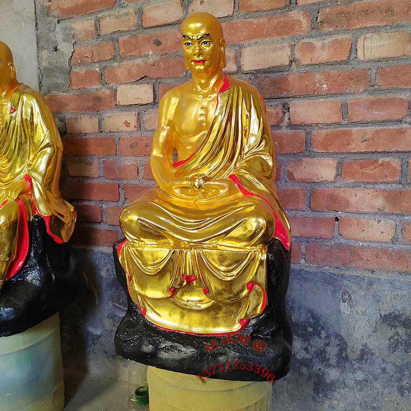 四大金刚佛像纯铜铸造大型寺庙全铜60厘米四大天王 十八罗汉铜像