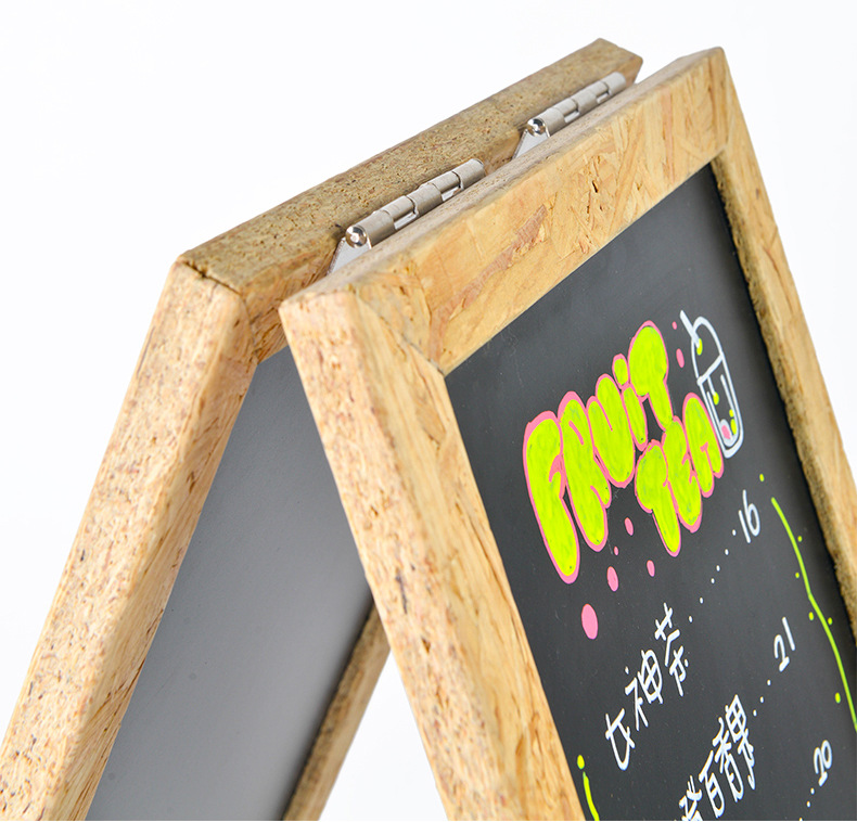 黑板支架立式大黑板菜单价格展示牌价目表餐厅门口宣传落地摆放