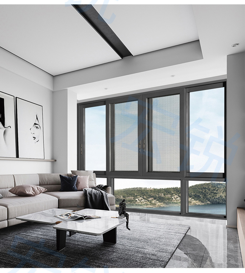佛山断桥铝合金系统推拉窗封阳台卧室客厅隔音隔热防盗平移窗特价