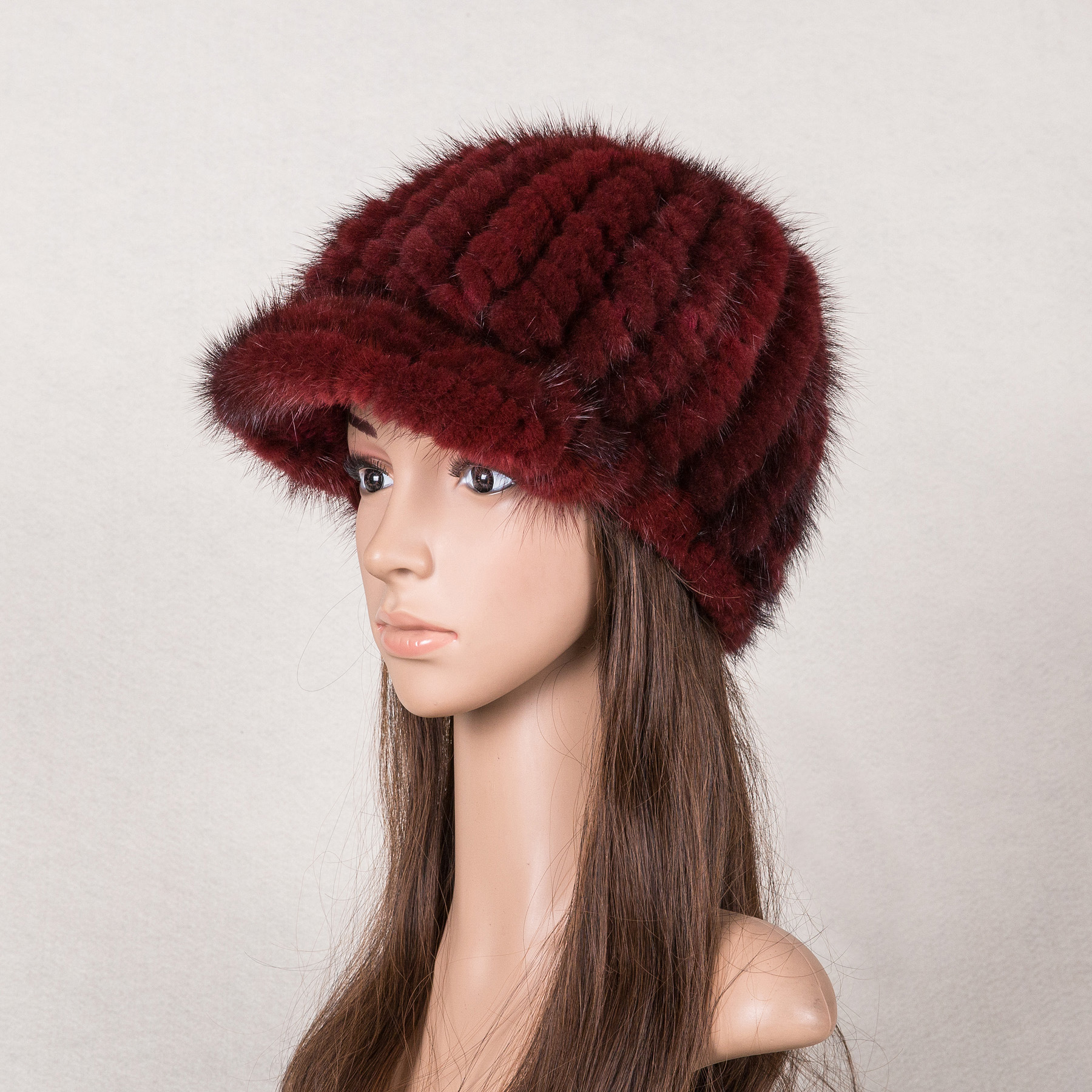 貂皮帽子女士冬季水貂毛皮草帽子冬天保暖鸭舌骑士帽特价新款包邮