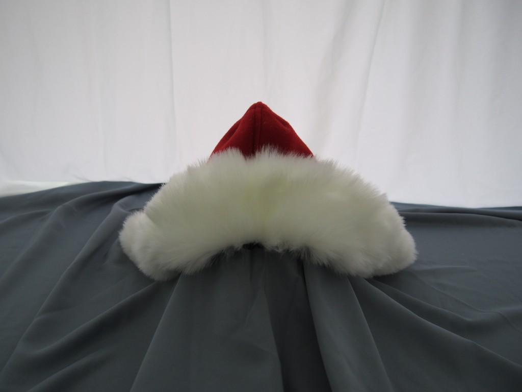 创代设 汉服女风帽宫墙红帽 2021冬季新款雪帽 汉服冬季配帽