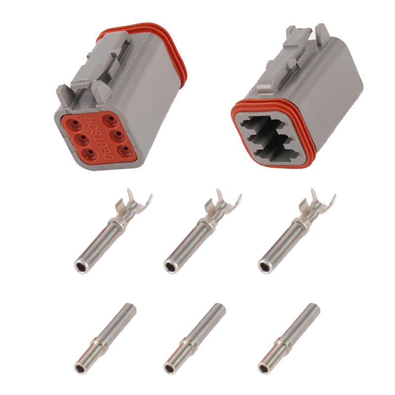 德驰型汽车防水防尘线束连接器 德驰护套公母头端子接插件