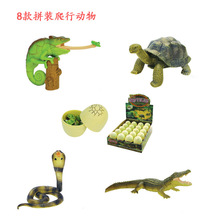 深圳厂家直供高品质4D拼装爬行动物蛋模型玩具二代8款动物