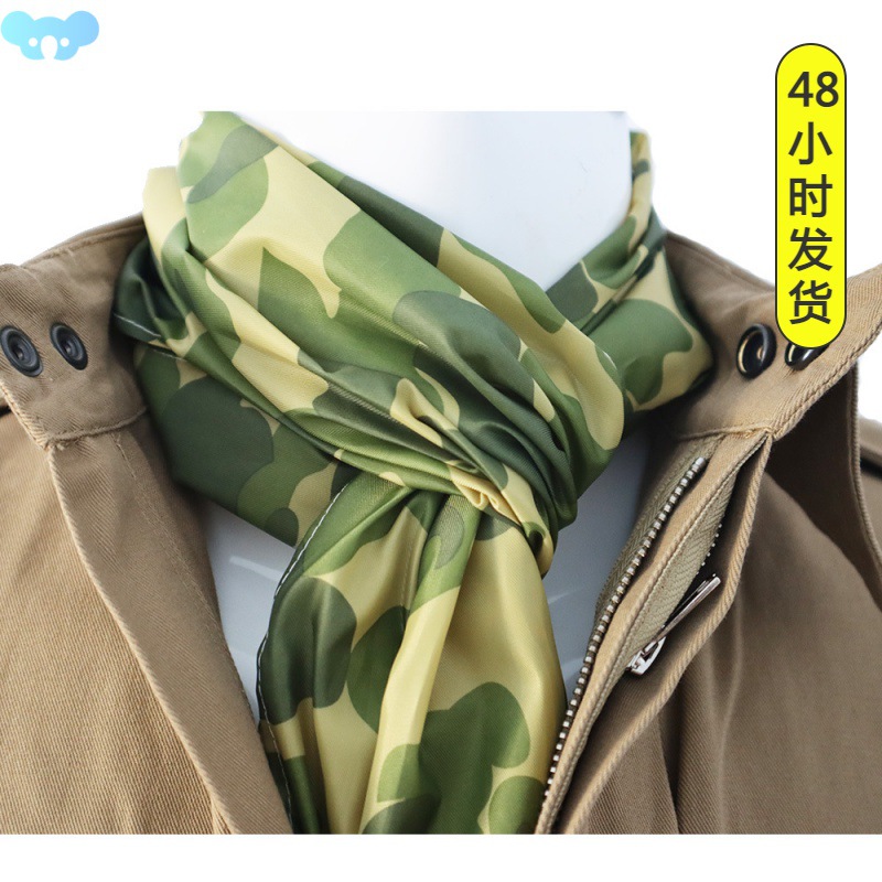 outdoor camo scarf retro ww2 us army military 101 airborne跨