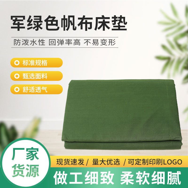 wholesale green hard cotton mattress single bedroom dormitory hard mattress student mattress disaster relief mattress in stock