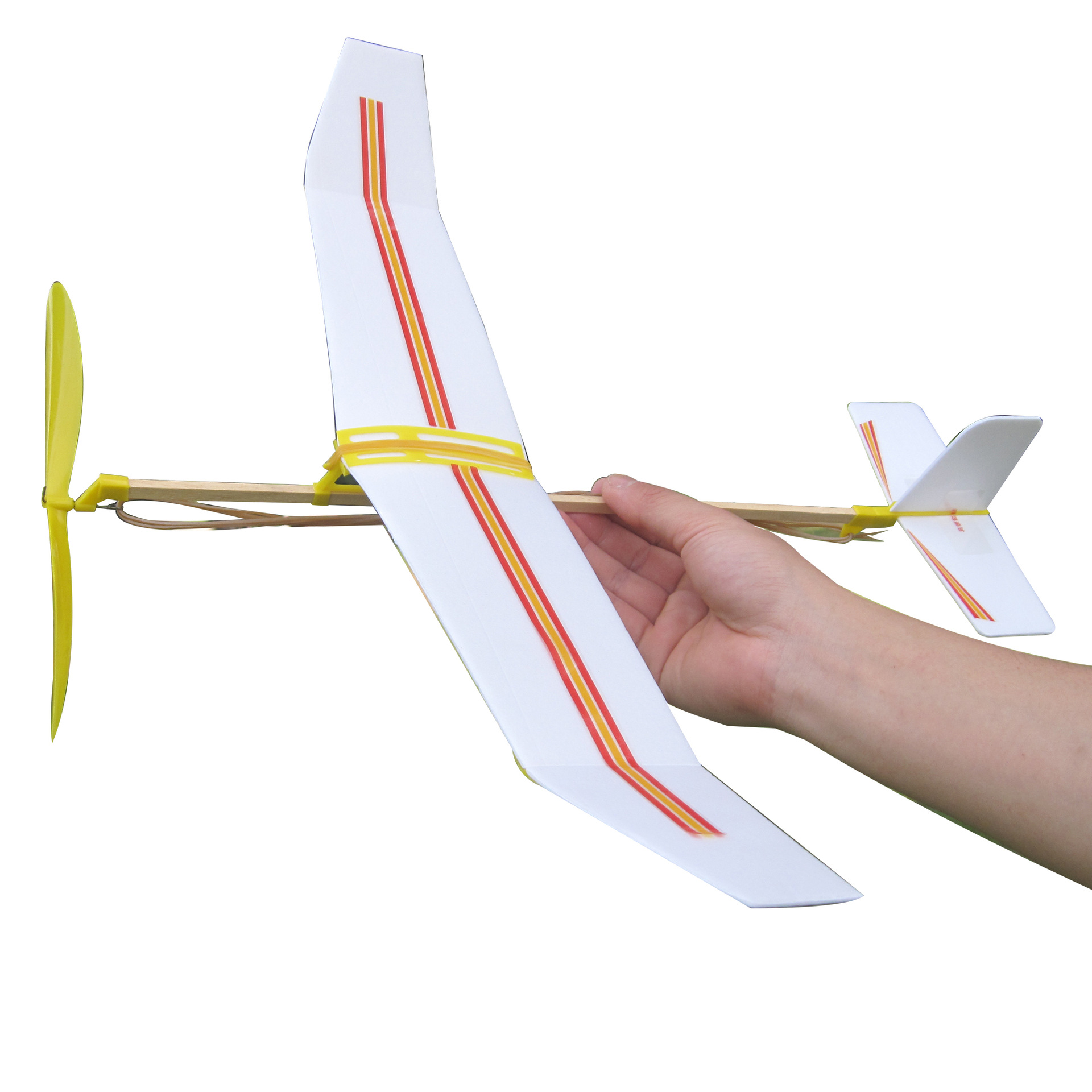 飞驰橡筋动力飞机航空研学飞机模型拼装航模天驰比赛组装飞机模型