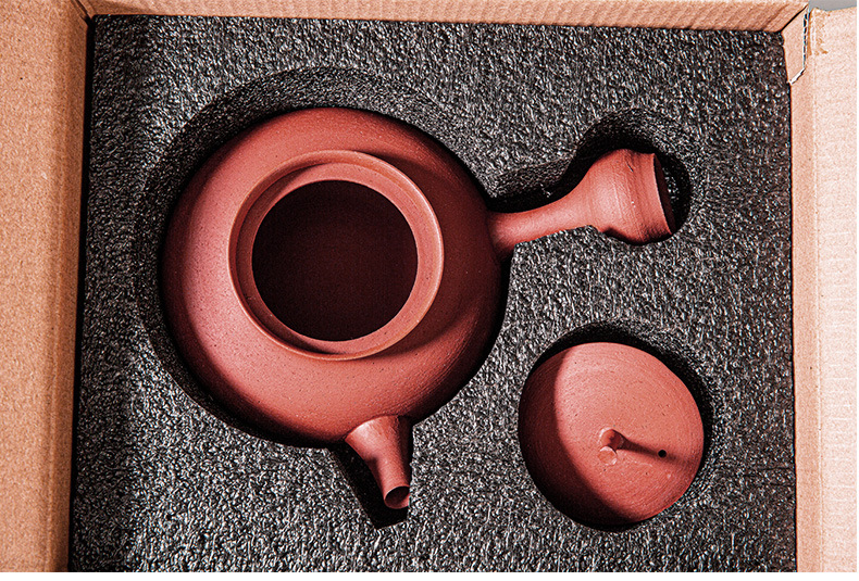 容山堂谢华大师监制潮州手拉壶朱泥煮茶壶烧水壶陶壶酒精炉玉书煨