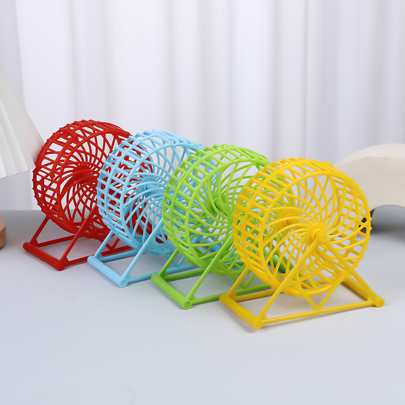 Wholesale Hamster Running Wheel with Bracket Hamster Toy Hamster Cage Stall Hamster Rotating Cage Fully Closed Sports Running Wheel