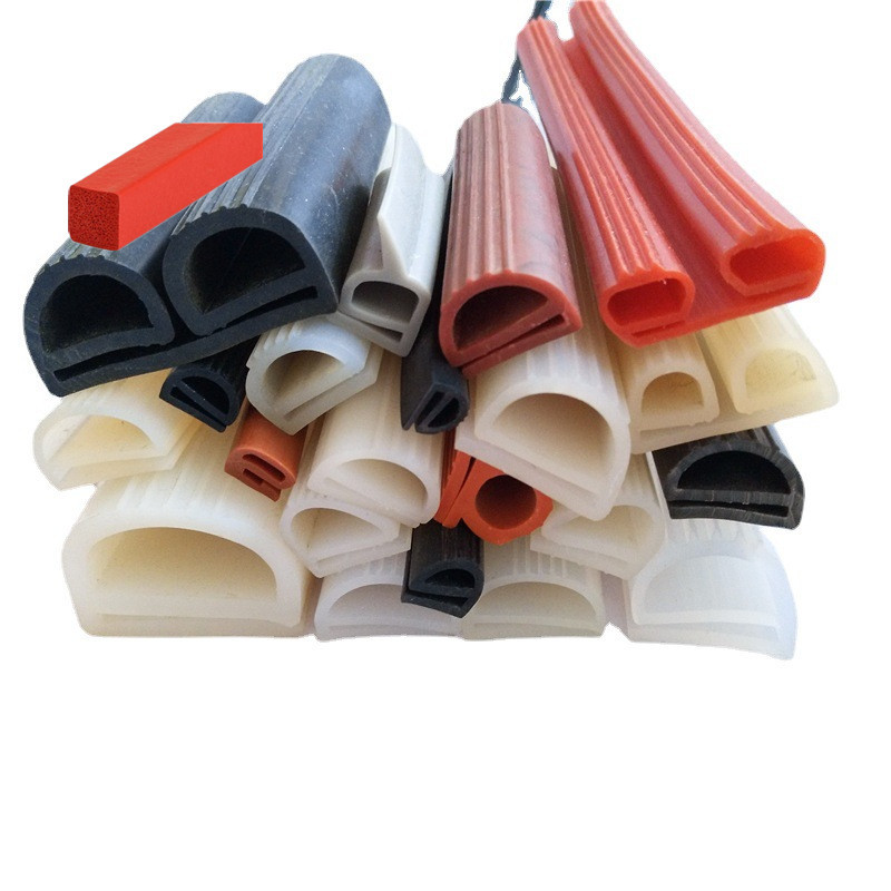 硅橡胶e字条耐温密封硅胶条异形硅胶条门窗硅胶e型密封条批发