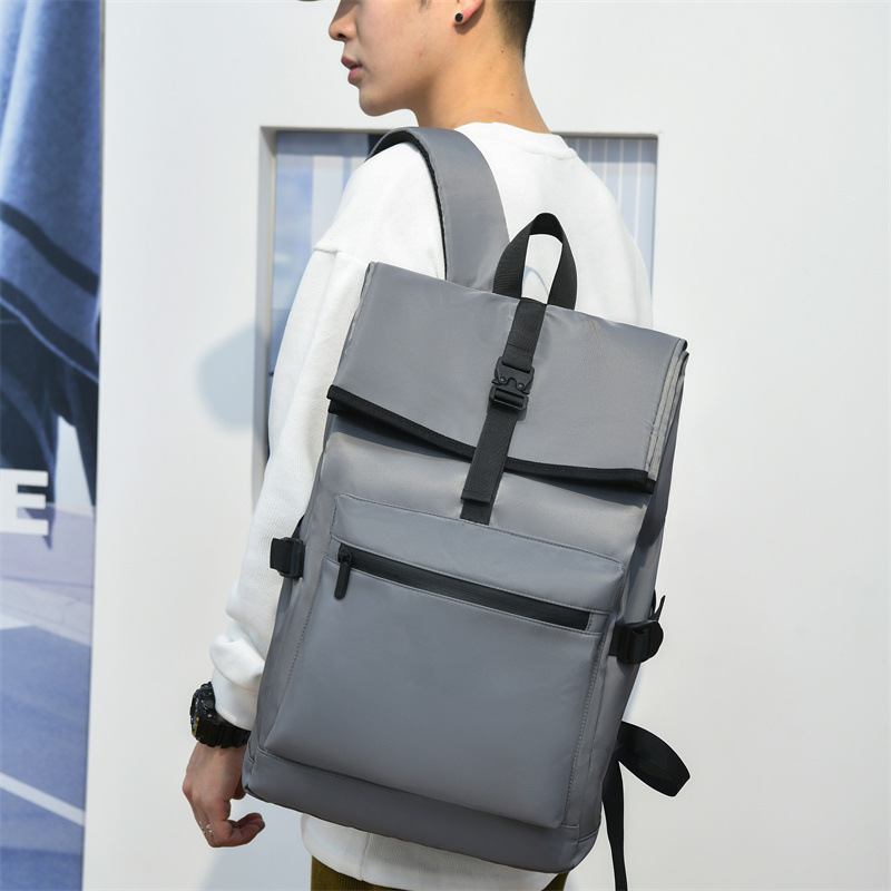 New Men's Simplicity Backpack Business Computer Backpack Casual Style School Bag Waterproof Travel Backpack Printing