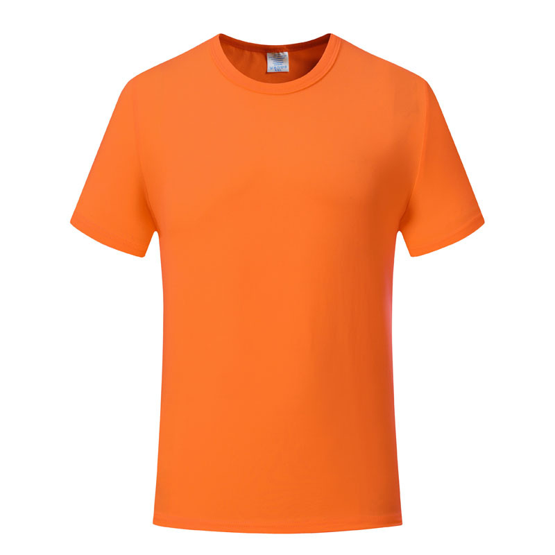 12色空白莫代尔t恤热转印短袖圆领文化衫广告衫t恤印字logo批发