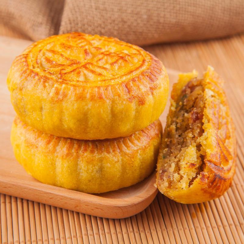 山西特产神池月饼中秋胡麻油五仁传统老式手工月饼4个10个20个装