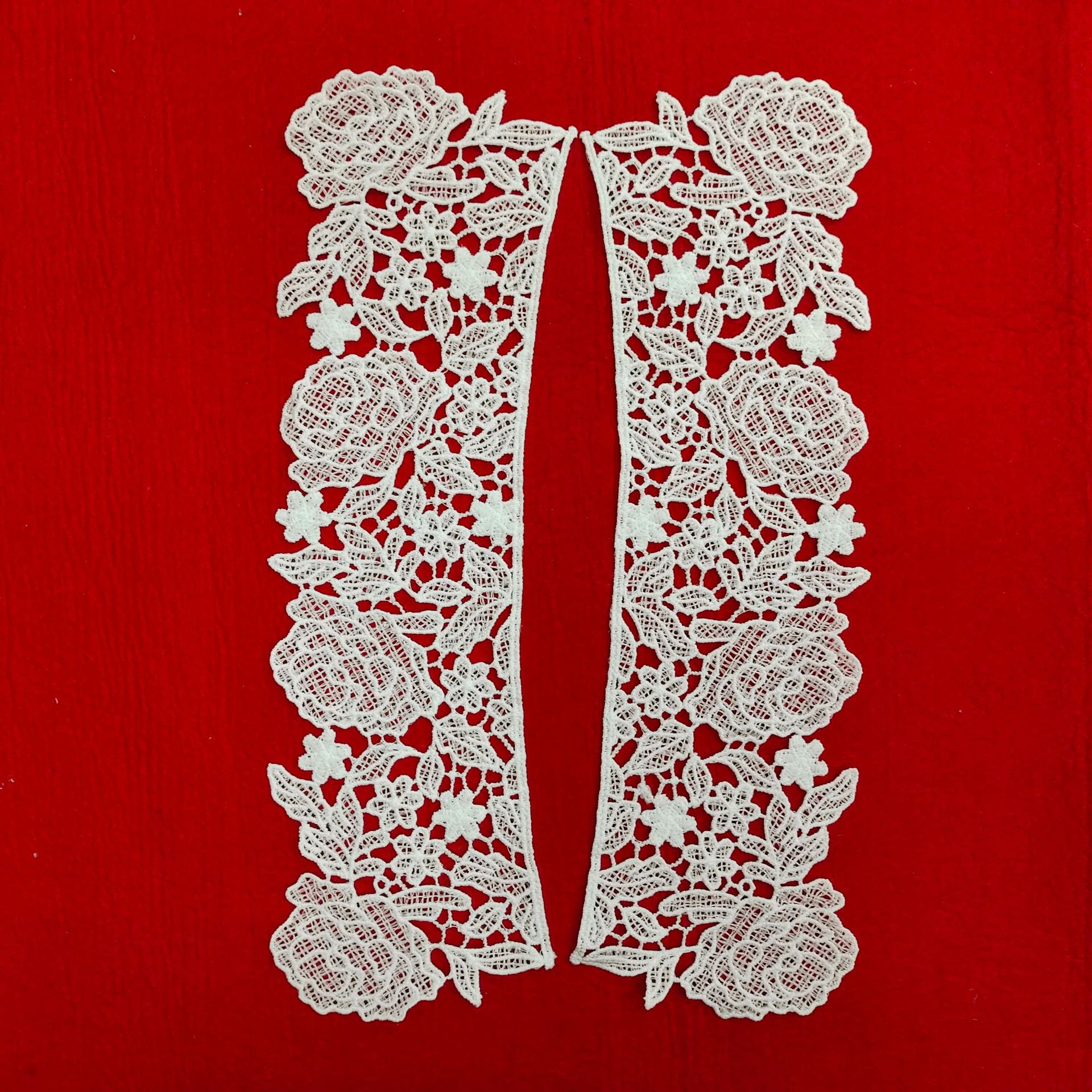 牛奶丝领花diyi女装配饰时尚假领子对领镂空小花现货供应厂家直供